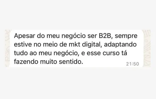 Prepara você para qualquer modelo de negócio.
