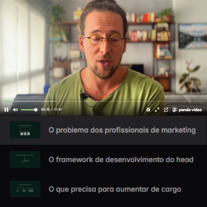 Preview das aulas em vídeo do curso