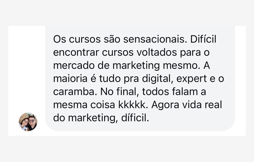 Mostra a vida real.