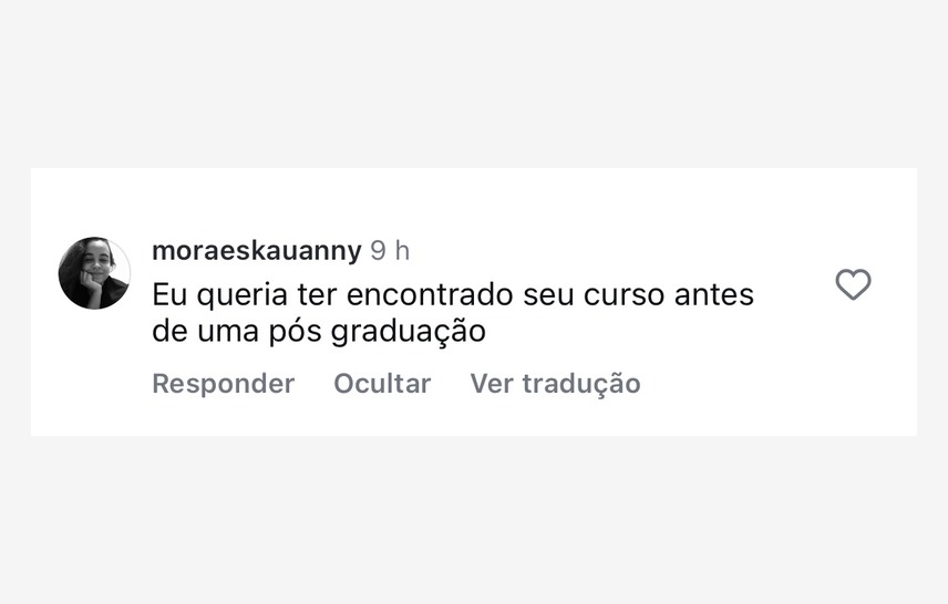 Clareza sobre a carreira.